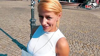German blonde tattoo suitability slut picked up on street